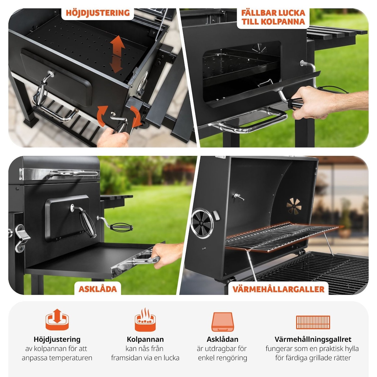 Kullgrill Felix - svart