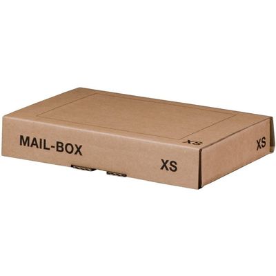 Boîte postale d'expédition format XS - 24,5 cm x 14,5 cm x 3,3 cm - kraft - Logistipack