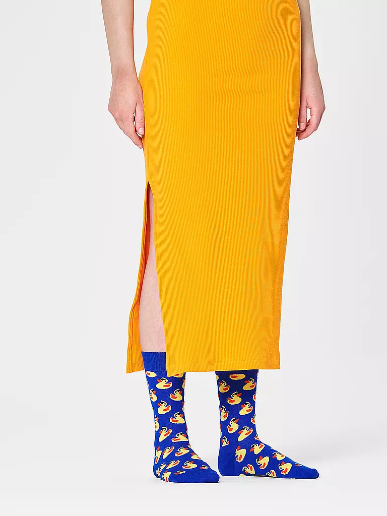 HAPPY SOCKS Damen Socken RUBBER DUCK 36-40 navy dunkelblau