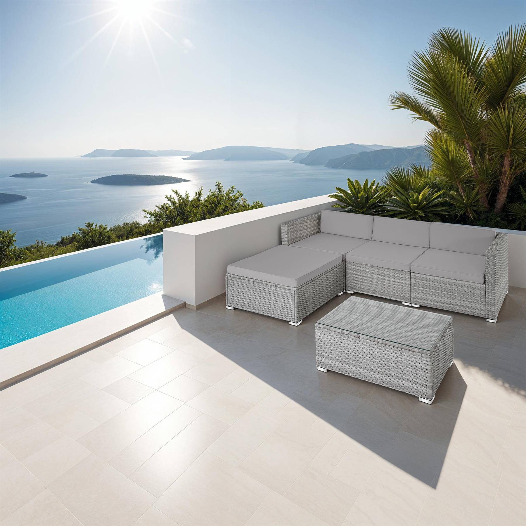 Rattan Lounge Florenz