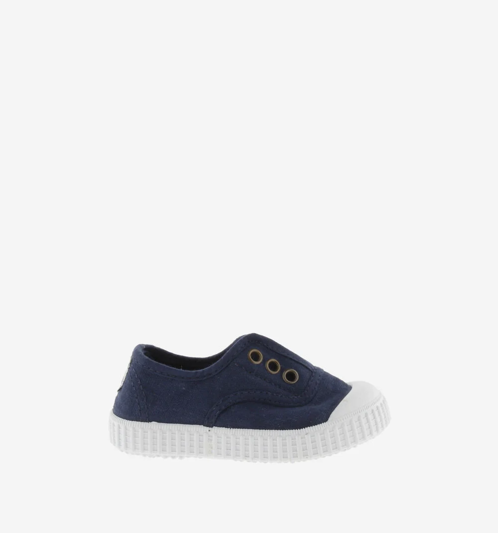 1915 INGLESA TENNIS TOILE DREC® ÉLASTIQUE Baskets en toile avec élastique pour enfant MARINO