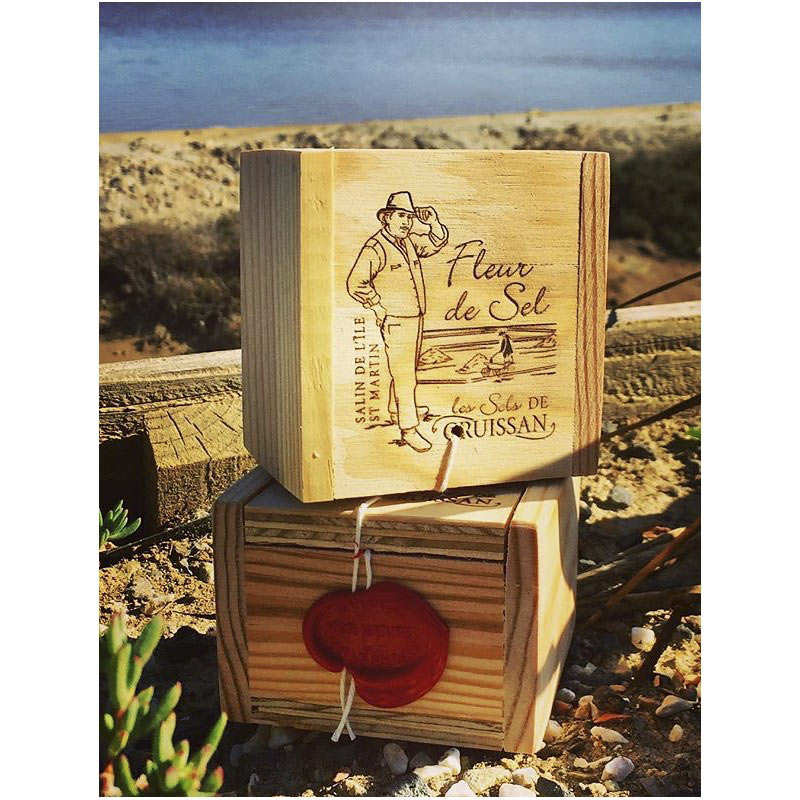 Fleur de sel de Gruissan et sa boîte en bois