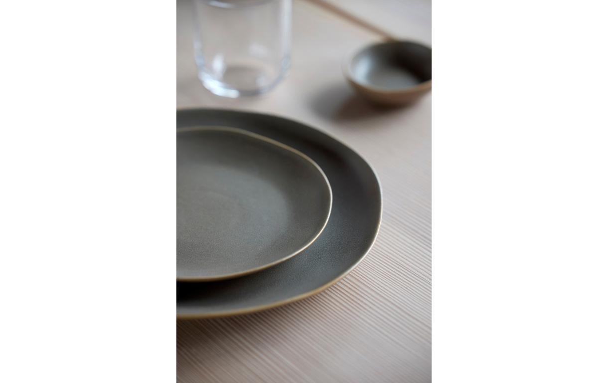 Frühstücks- & Dessertteller Shoku Ø 20 cm, 6 Stück, BraunEssteller-Set