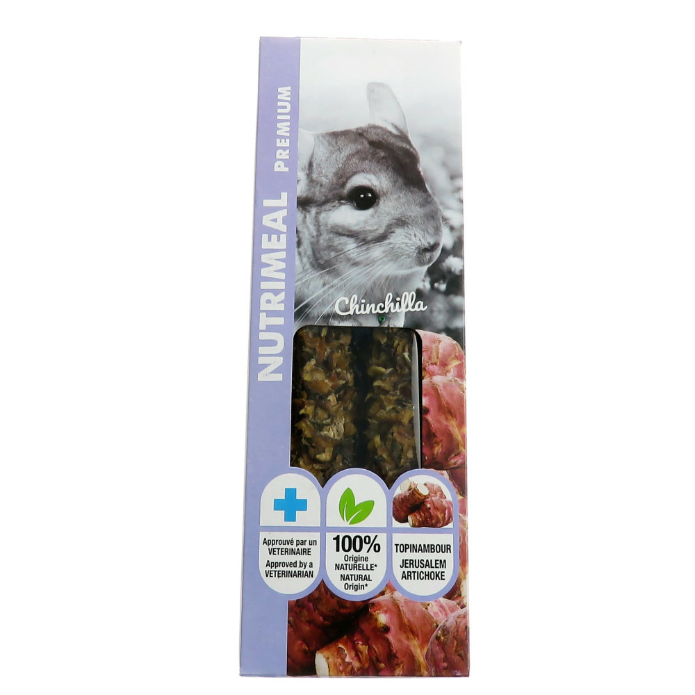 Friandises 2 sticks premium topinambour pour chinchilla, pour rongeur