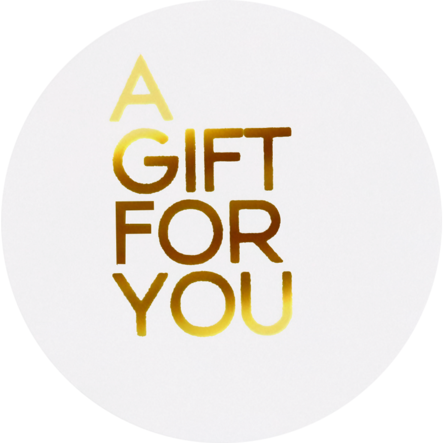 Etiket, papier, A gift for you, permanent, ∅40mm, wit