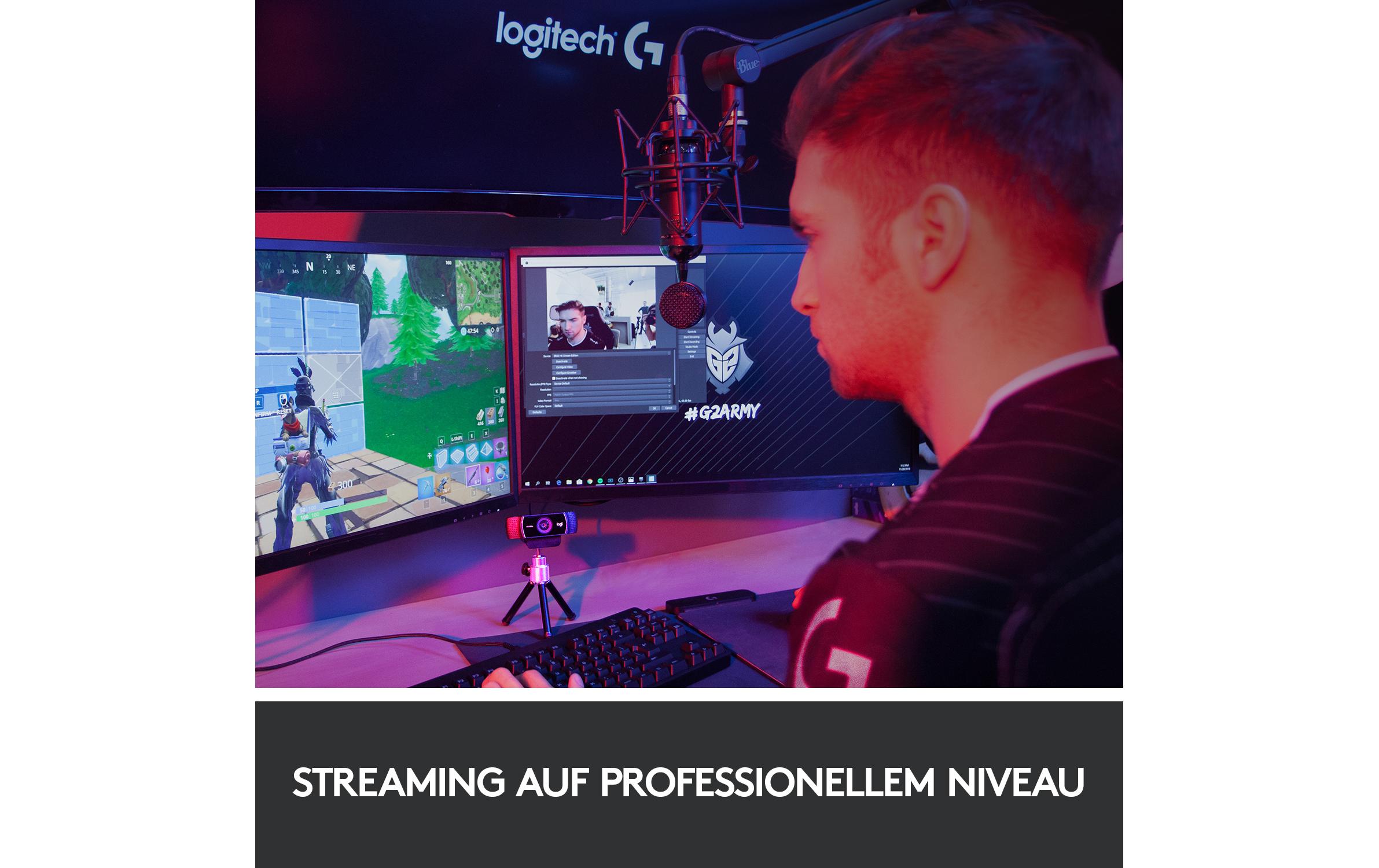 Webcam C922 Pro Stream , mit Stativ, Full-HD 1080p, USBWebcam für Livestreaming und Aufzeichnung