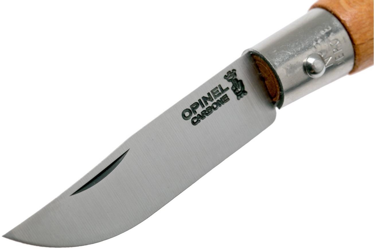 Opinel zakmes No. 03, koolstofstaal, lemmetlengte 4 cm
