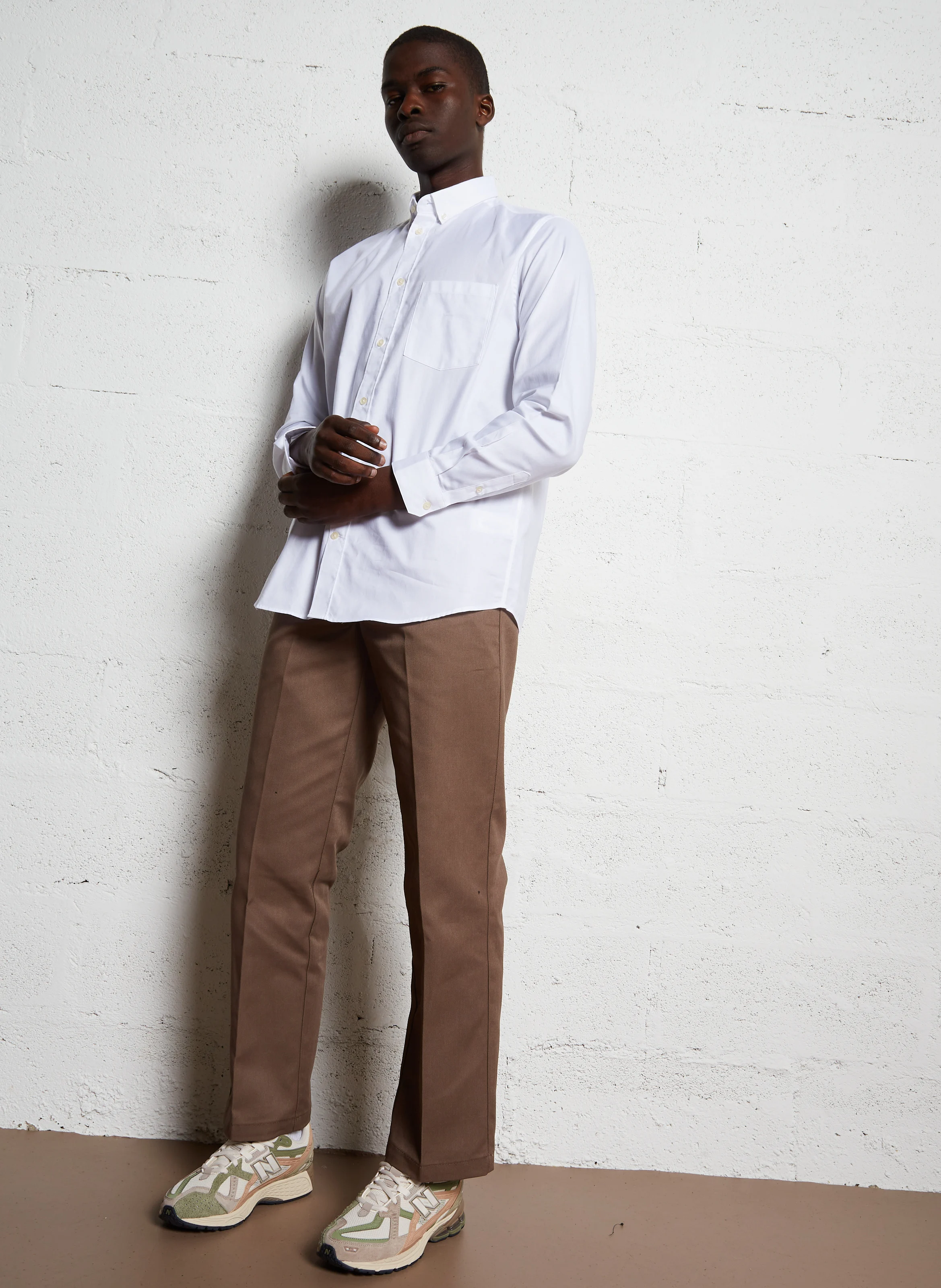 EUGAN - Chemise regular en coton | Blanc