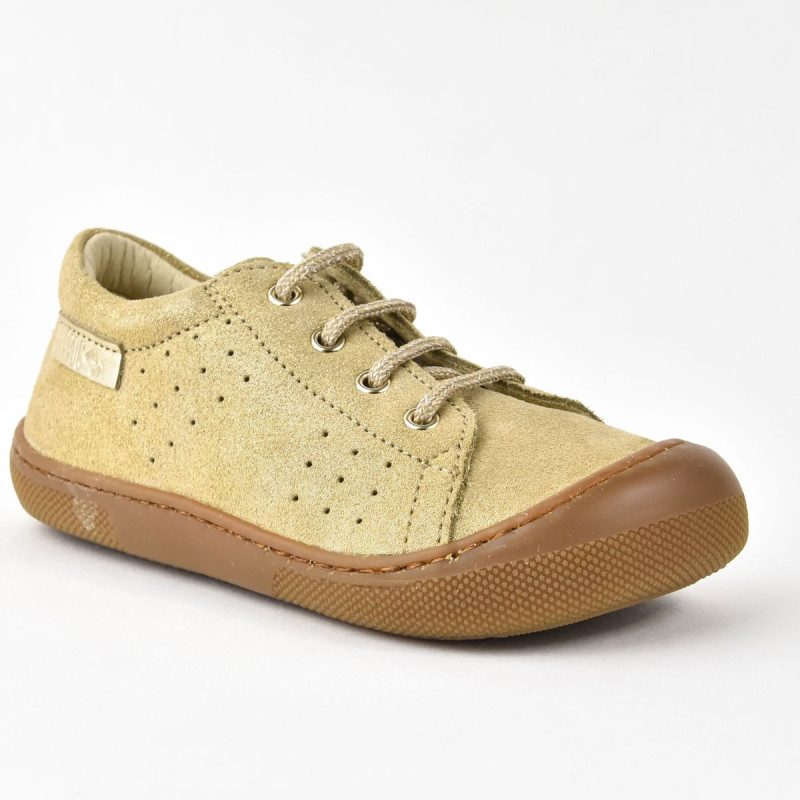 Naturino Naturino Barefoot Bira Suede Glitter Platinium