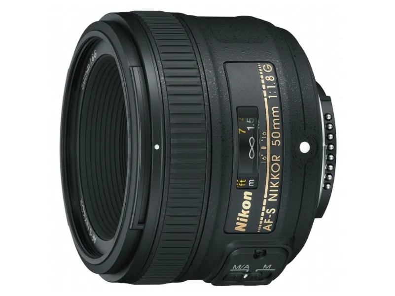 Nikon AF-S NIKKOR 50mm f/1.8G, SLR, 7/6, standard objektiv, Nikon, Sort, 7.2 cm
