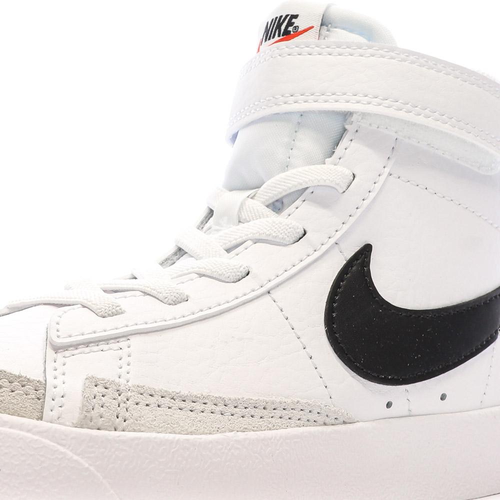 Nike Baskets Blanches/Noires/Gris Garçon Nike Blazer Mid '77