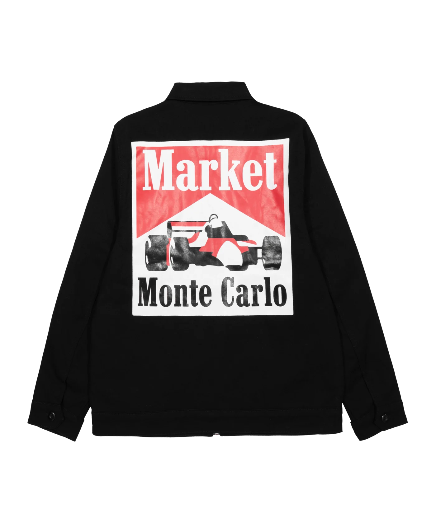Market Racing Logo Coach Jacke Schwarz
