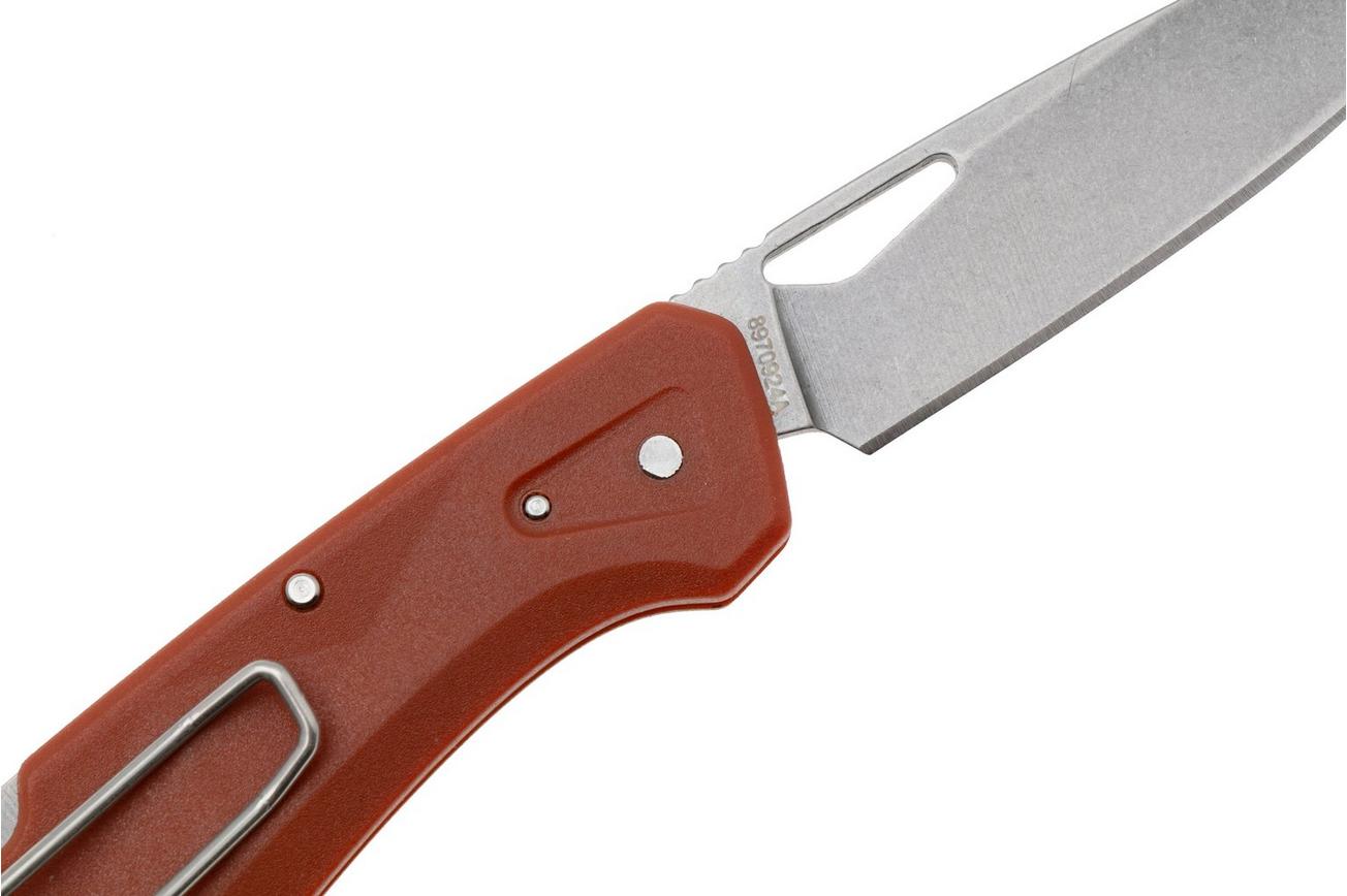 Gerber LST 1074522, Stonewashed 440A, Orange Nylon zakmes