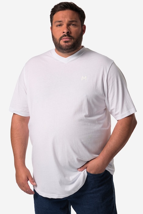 Men+ T-Shirt, Basic, 2er-Pack, Halbarm, V-Ausschnitt, bis 8 XL
