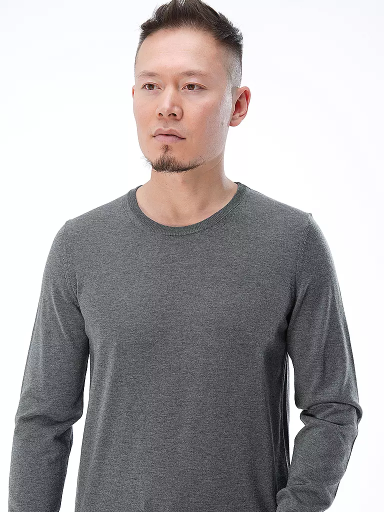 BOSS Pullover Slim Fit LENO-P grau