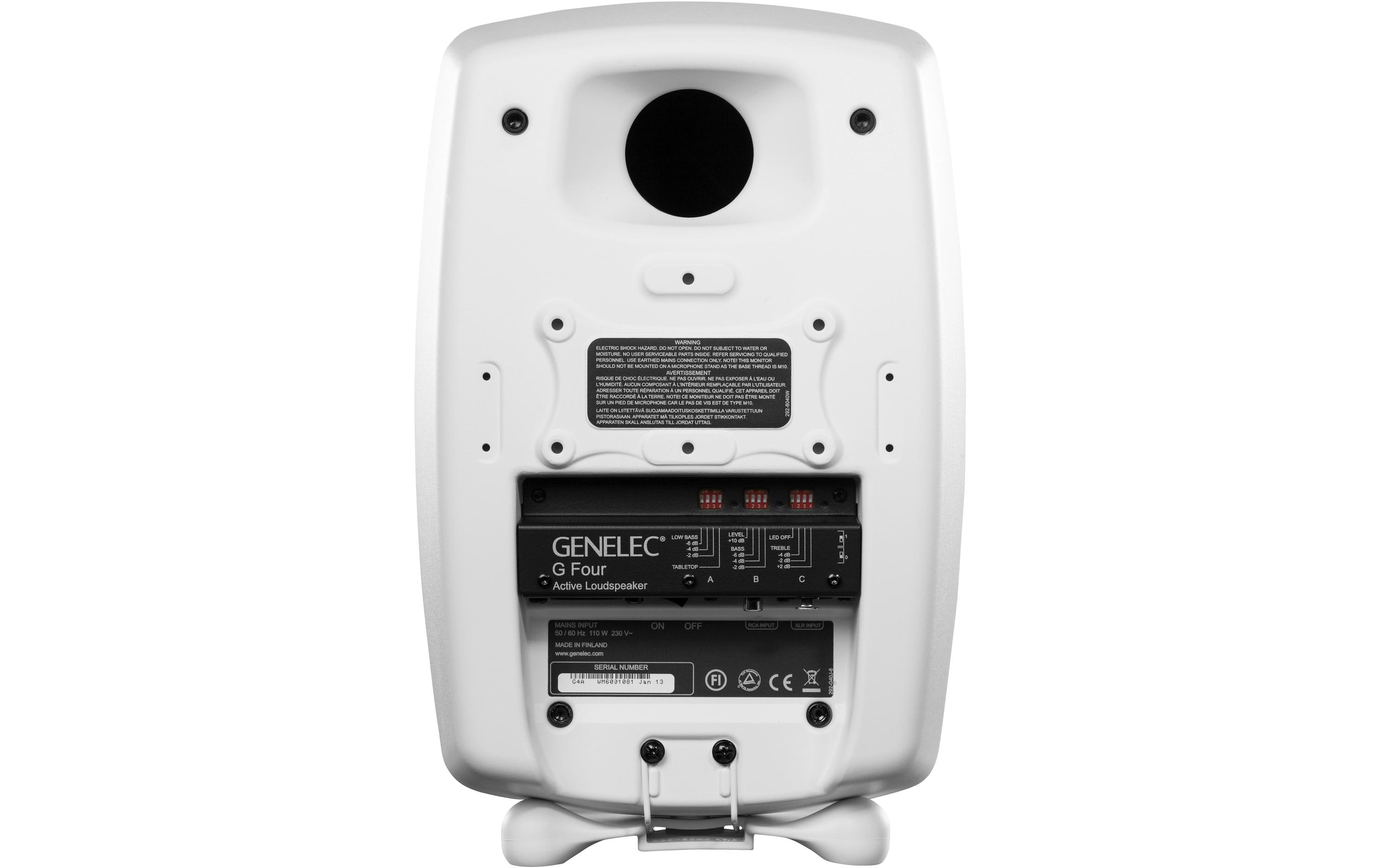 Regallautsprecher G Four – 90 Watt, Weiss<br>Aktiver Lautsprecher für Home-Audio in professioneller Klangqualität