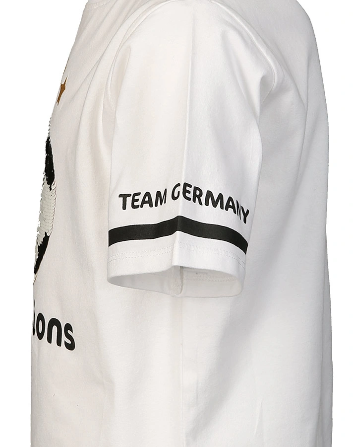 T-Shirt TEAM GERMANY mit Wendepailletten in weiß