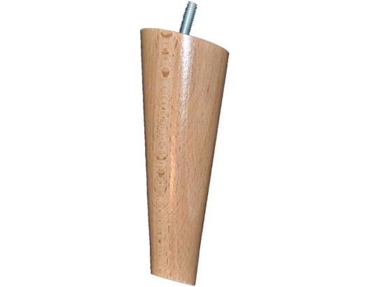 SOMEO - Pied scandinave bois (lot de 4) bois naturel 15 cm