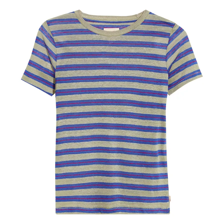 Bellerose T-shirt Mogo Lin | Bleu indigo