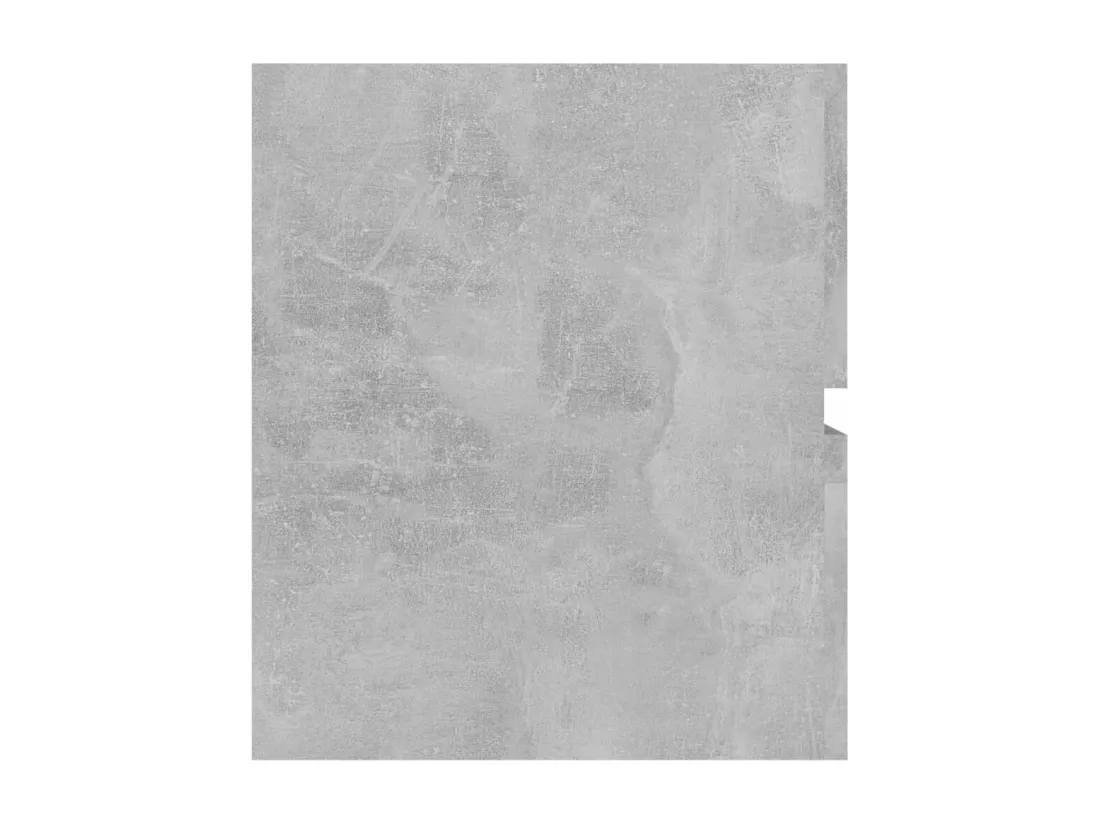 Armoire d'évier et lavabo intégré Gris béton Bois d'ingénierie
