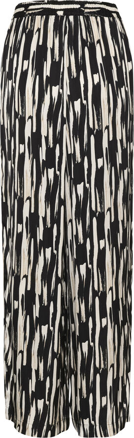 Soaked in Luxury SLSharola Pants Black stroke print
