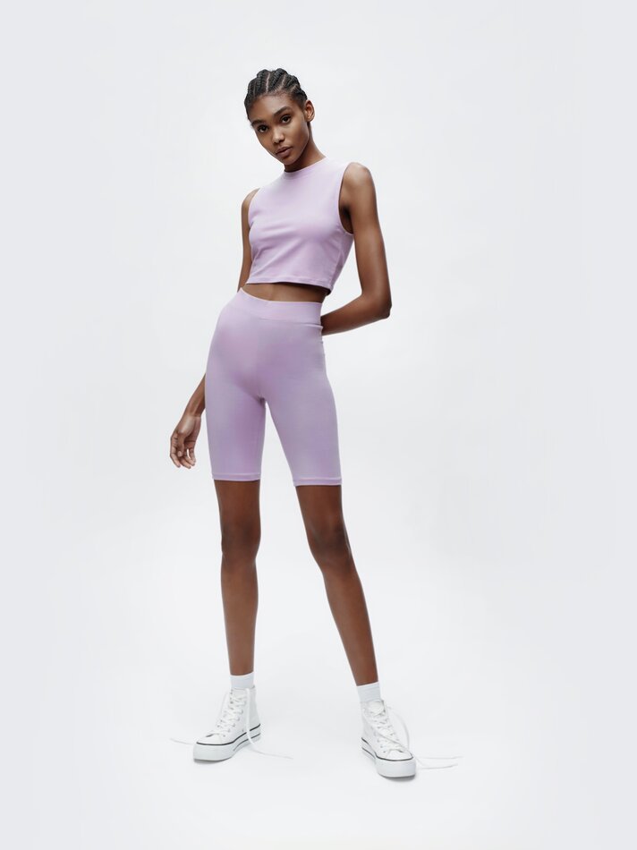 Legging de ciclismo - Malva Claro
