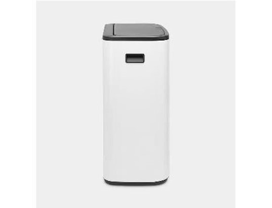 BRABANTIA - Poubelle Touch Bo Touch Bin, 2 x 30 litres, White 221408