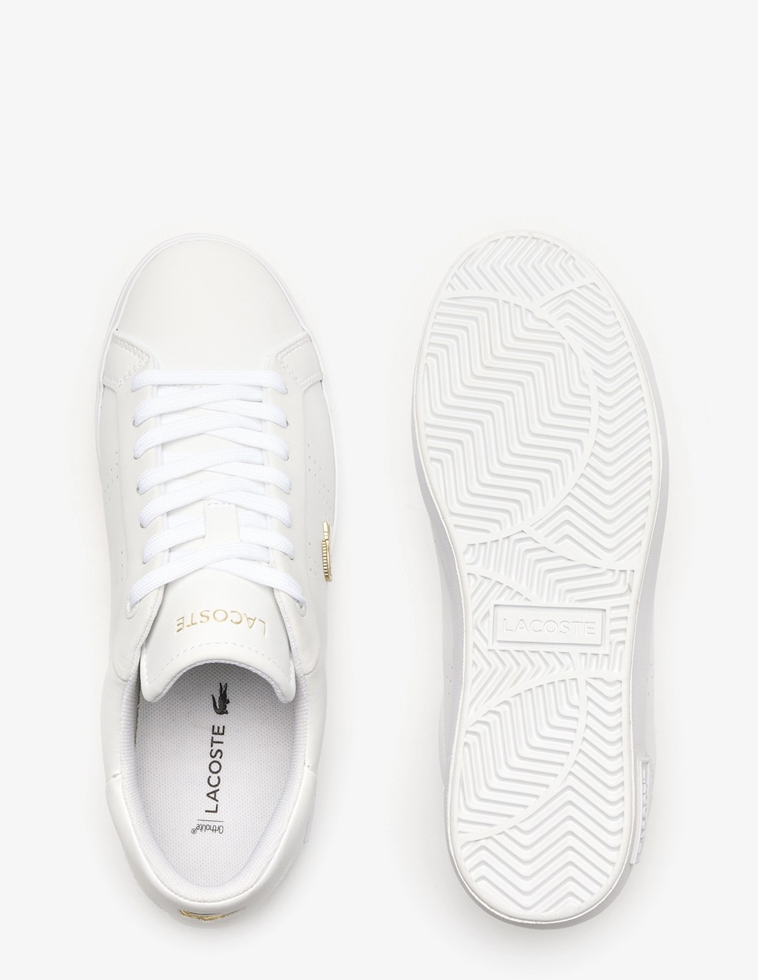 lacoste Sneakers Femme Powercourt 2.0 124 1 SFA Blanc Cuir