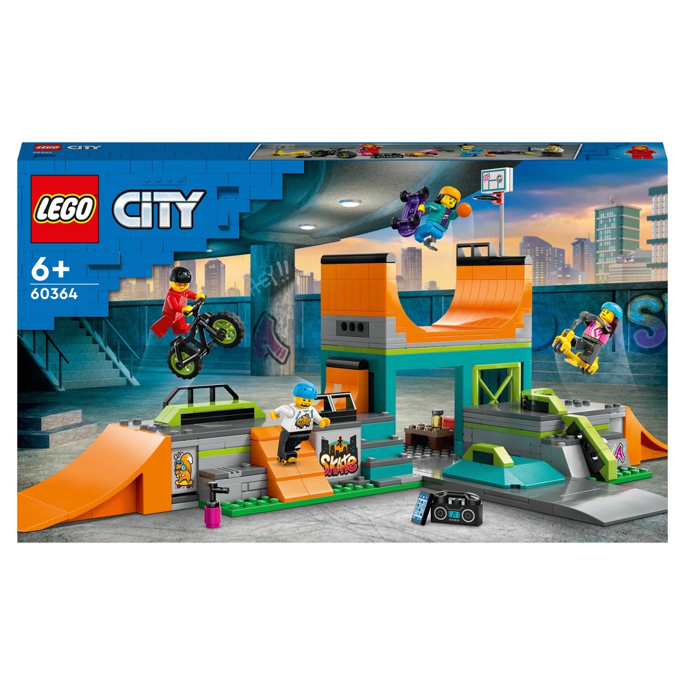 LEGO City 60364 Street Skate Park Set Skateboard Stunts Spielzeug