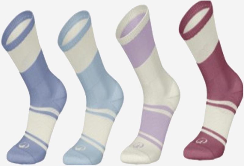 Sportsokken rs 300 hoog kind multicolor set van 3 paar