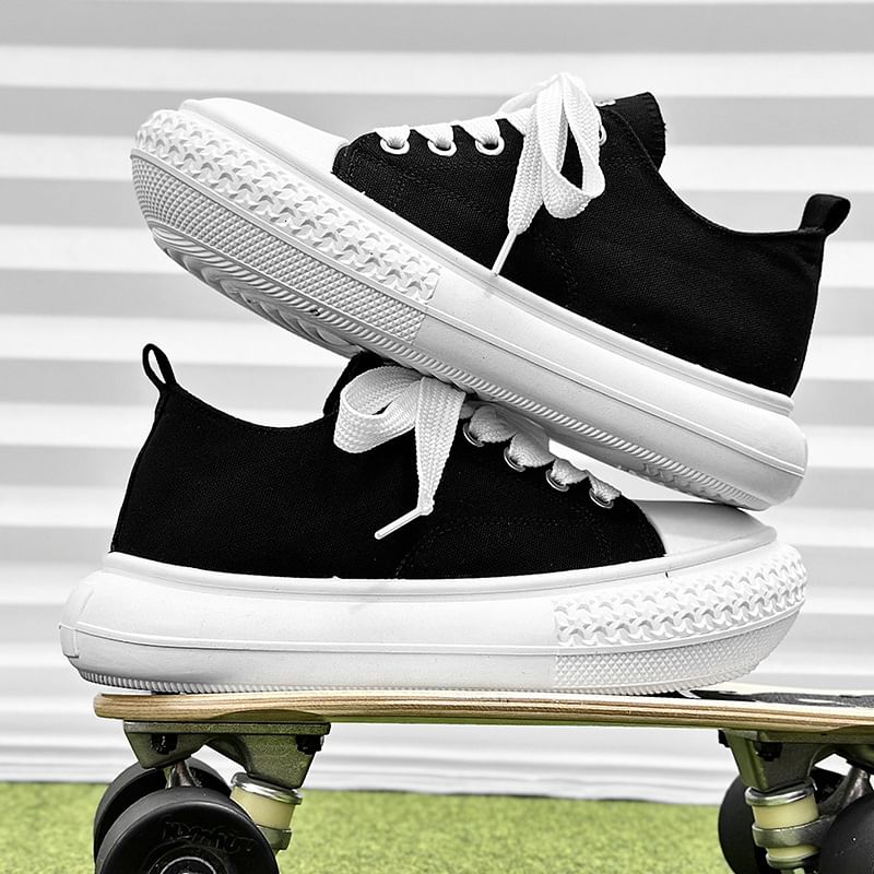 Tanzanite - Canvas Platform Sneakers