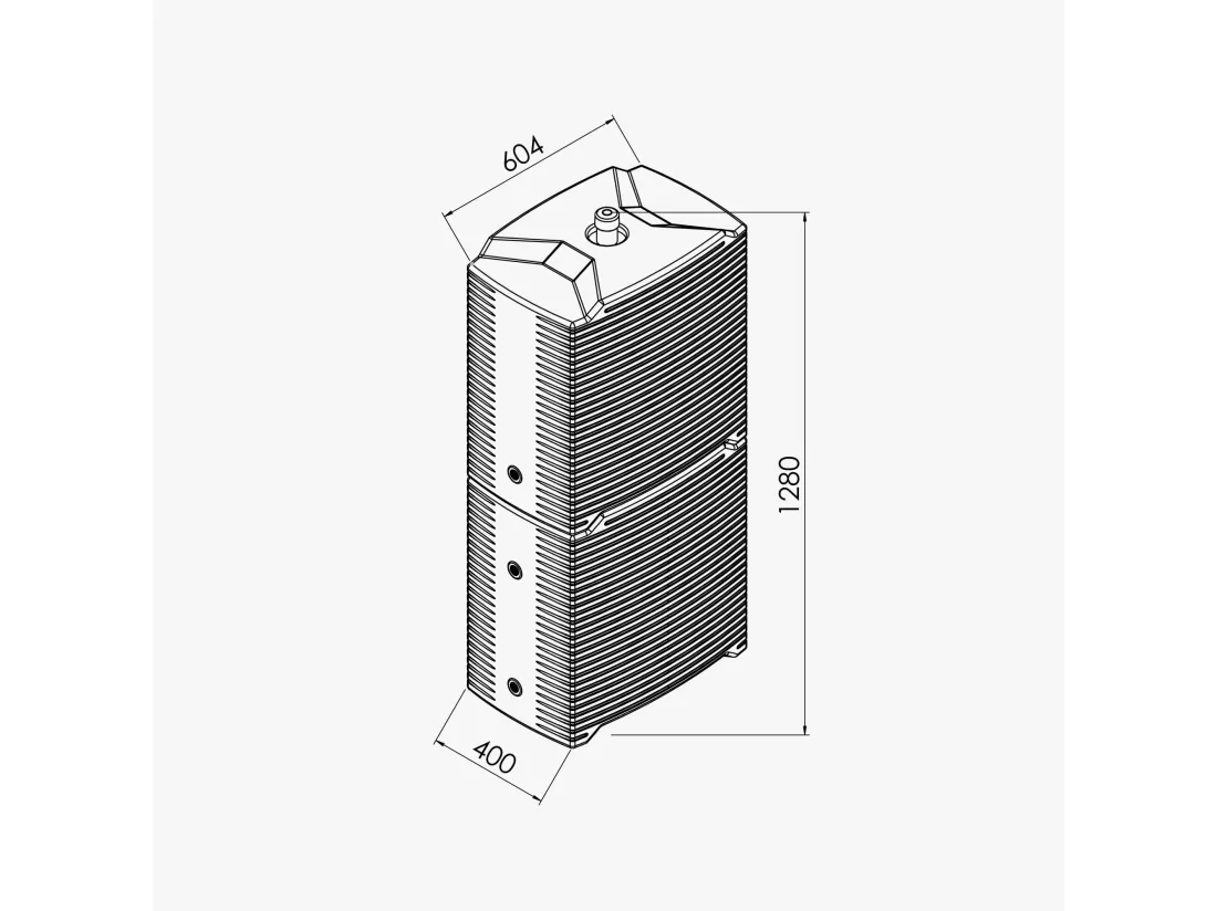 Lot de 2 récupérateurs d'eau 126L + Kit de Jumelage Vertical