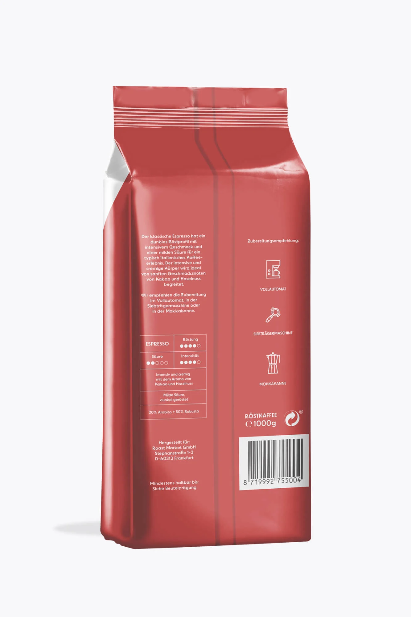 Caffè Monicella Vollautomaten Set 2x2kg