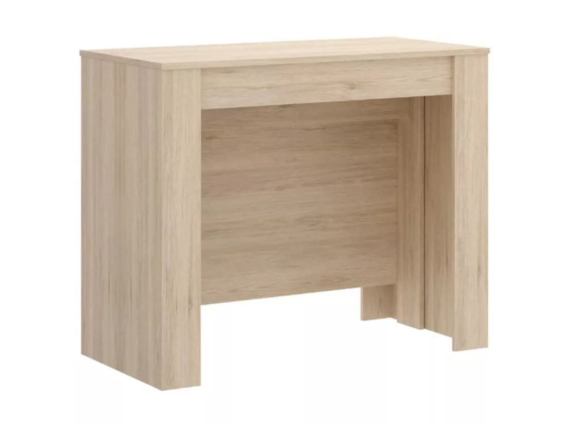 Console table extensible 10 couverts - 4 rallonges - Naturel clair - ONEGA