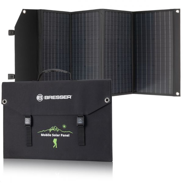 Bresser Painel Solar - Carregador Portátil 120W Bresser Black