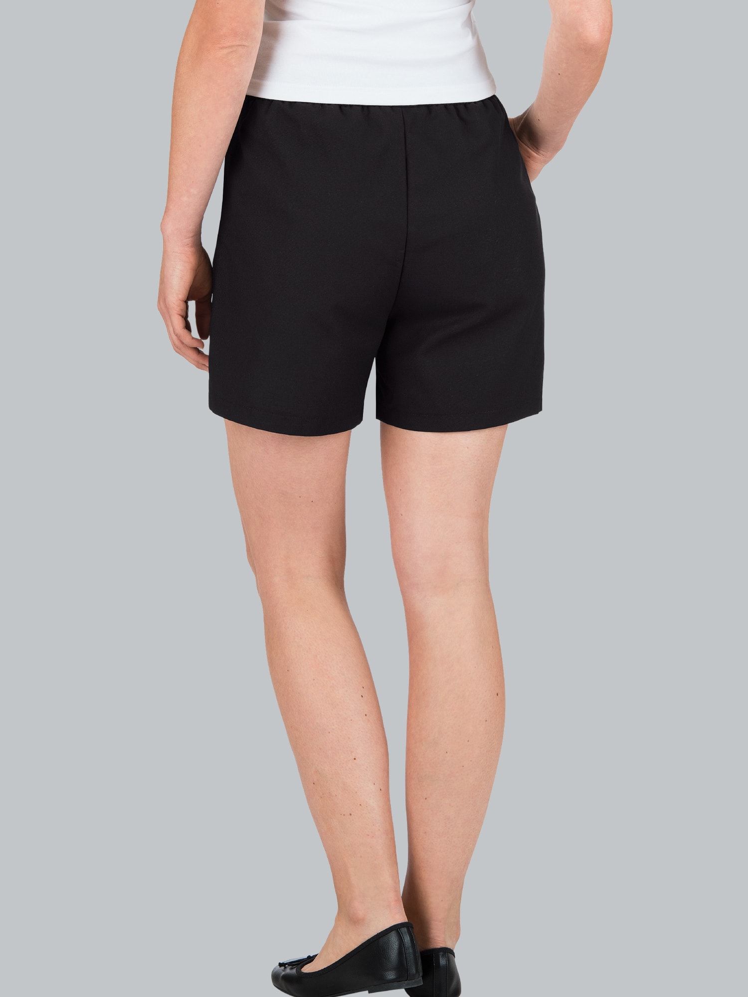 Shorts aus 100% Baumwolle Schwarz