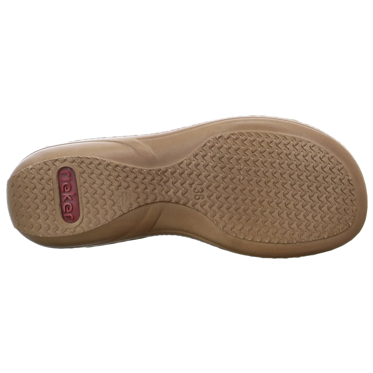 RIEKER Pantolette Blau Leder