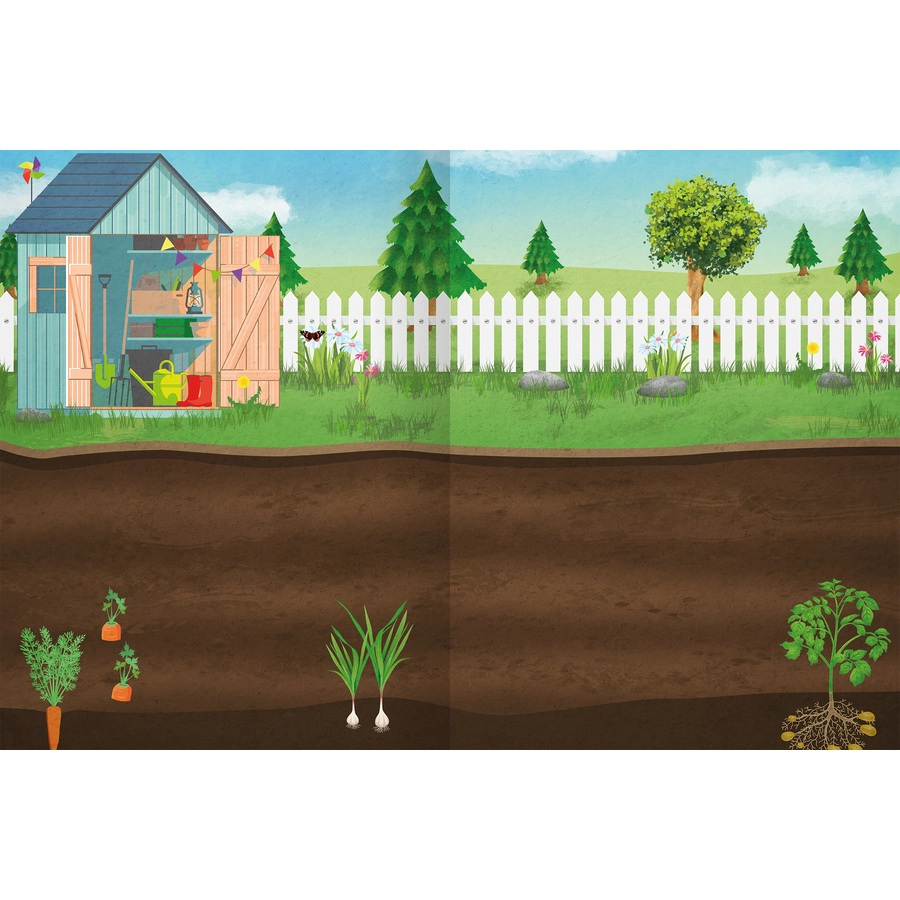 arsEdition Erstes Stickern – Im Garten
