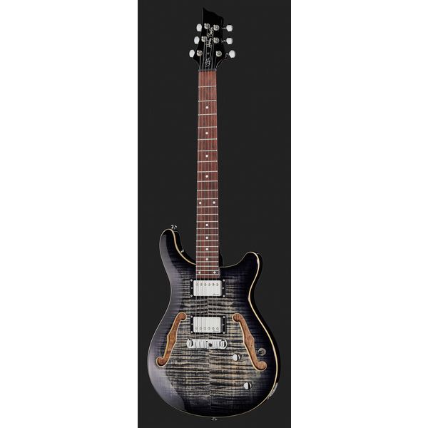 Harley Benton CST-24HB Charcoal Flame