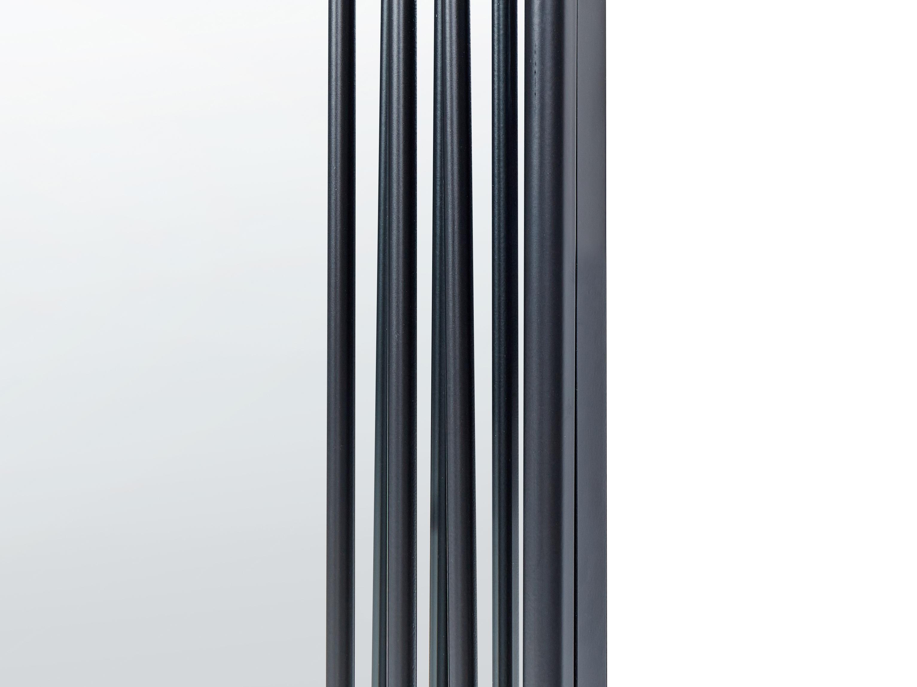 Wandspiegel AJAIN 45 cm 146 cm Metaal Zwart