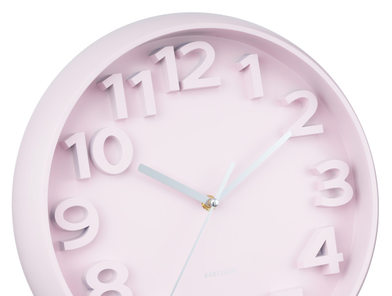 Wall Clock Elevated Classic Numbers KA6052BL Misty blue