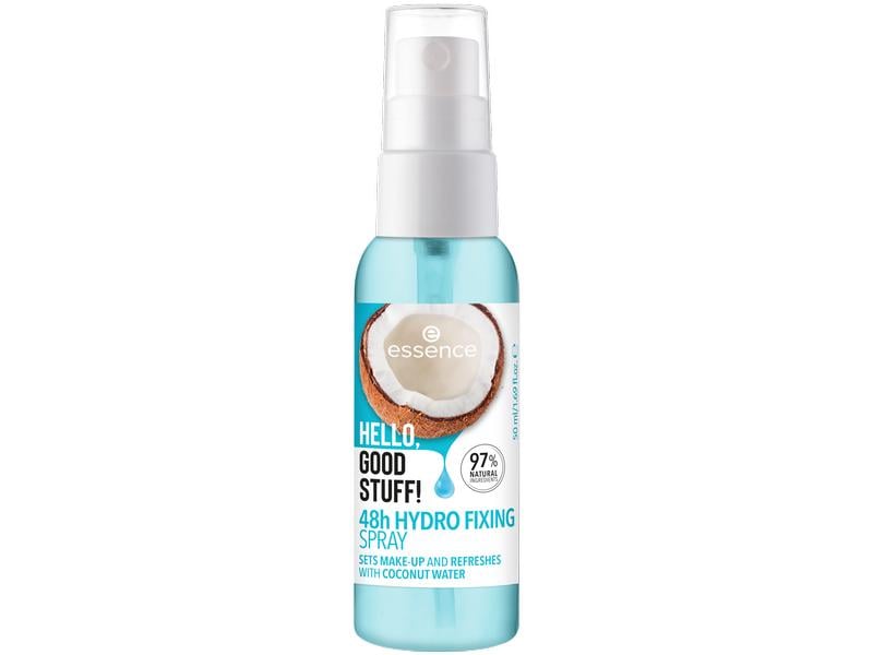 essence Hydro fixing spray Transparent Feuchtigkeitsspendendes Make-up-Fixierspray für ein natürliches, klares Finish