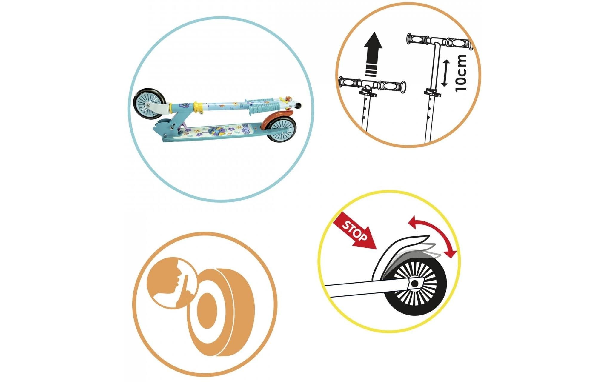 Stitch Roller mit Bremse2-Rad-Scooter für Kinder