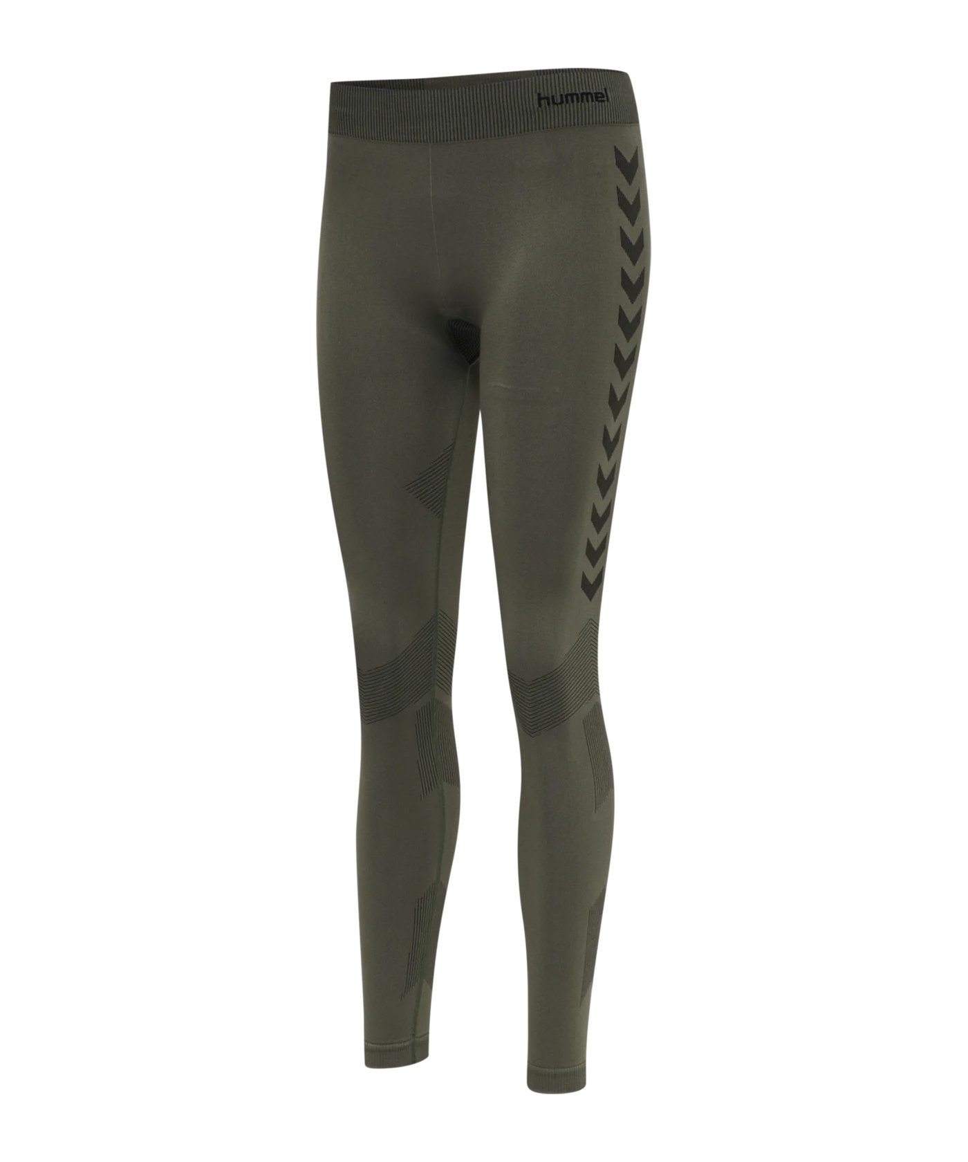 Hummel hmlFIRST Seamless Tight Damen Khaki F6084