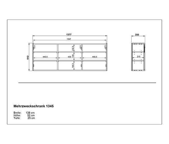 Mehrzweckschrank »Libbiano«, graphit