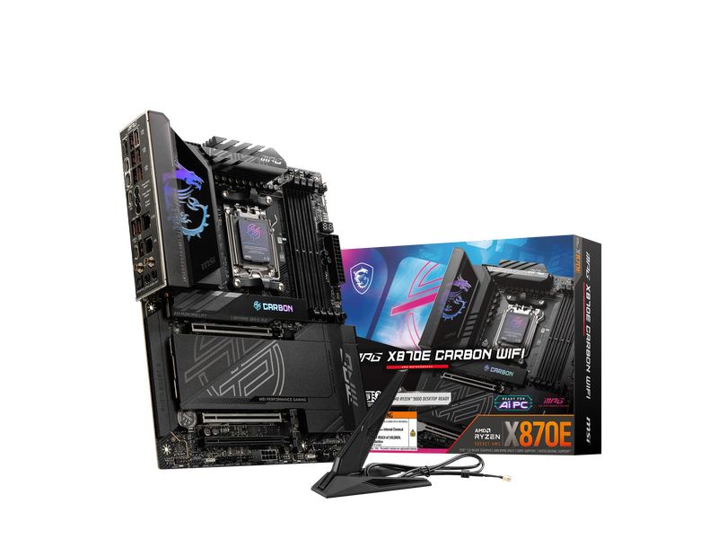 MSI Mainboard MPG X870E CARBON WIFI MSI MPG X870E CARBON WIFI Motherboard AMD X870E Sockel AM5 ATX