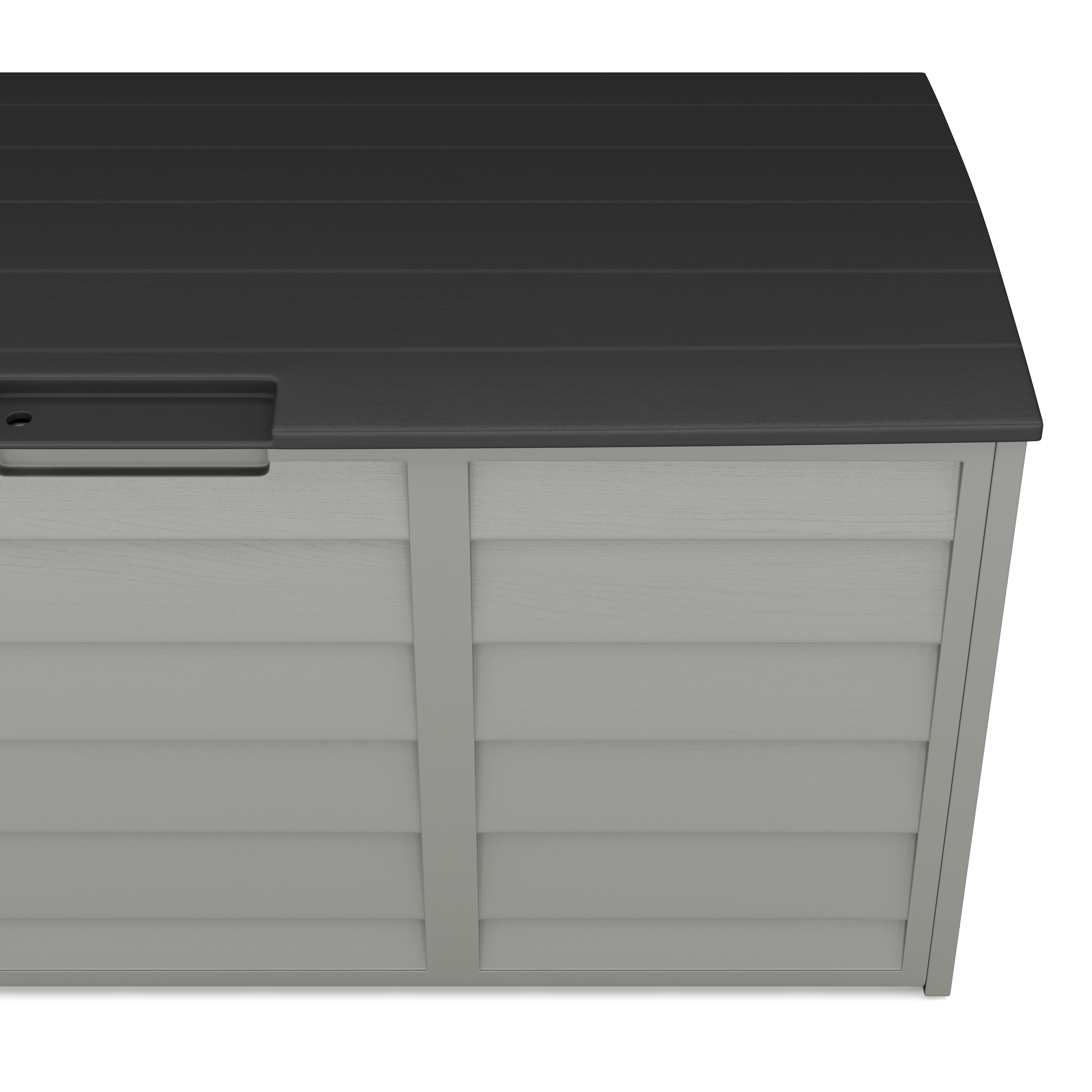 Kissenbox Gartenbox schwarz/grau