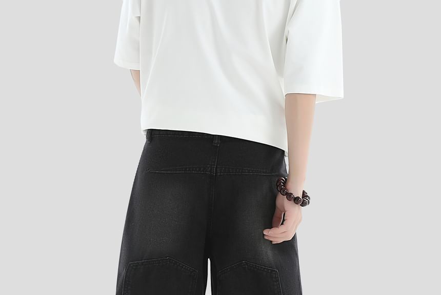 INStudio - Ondersteboven denim shorts