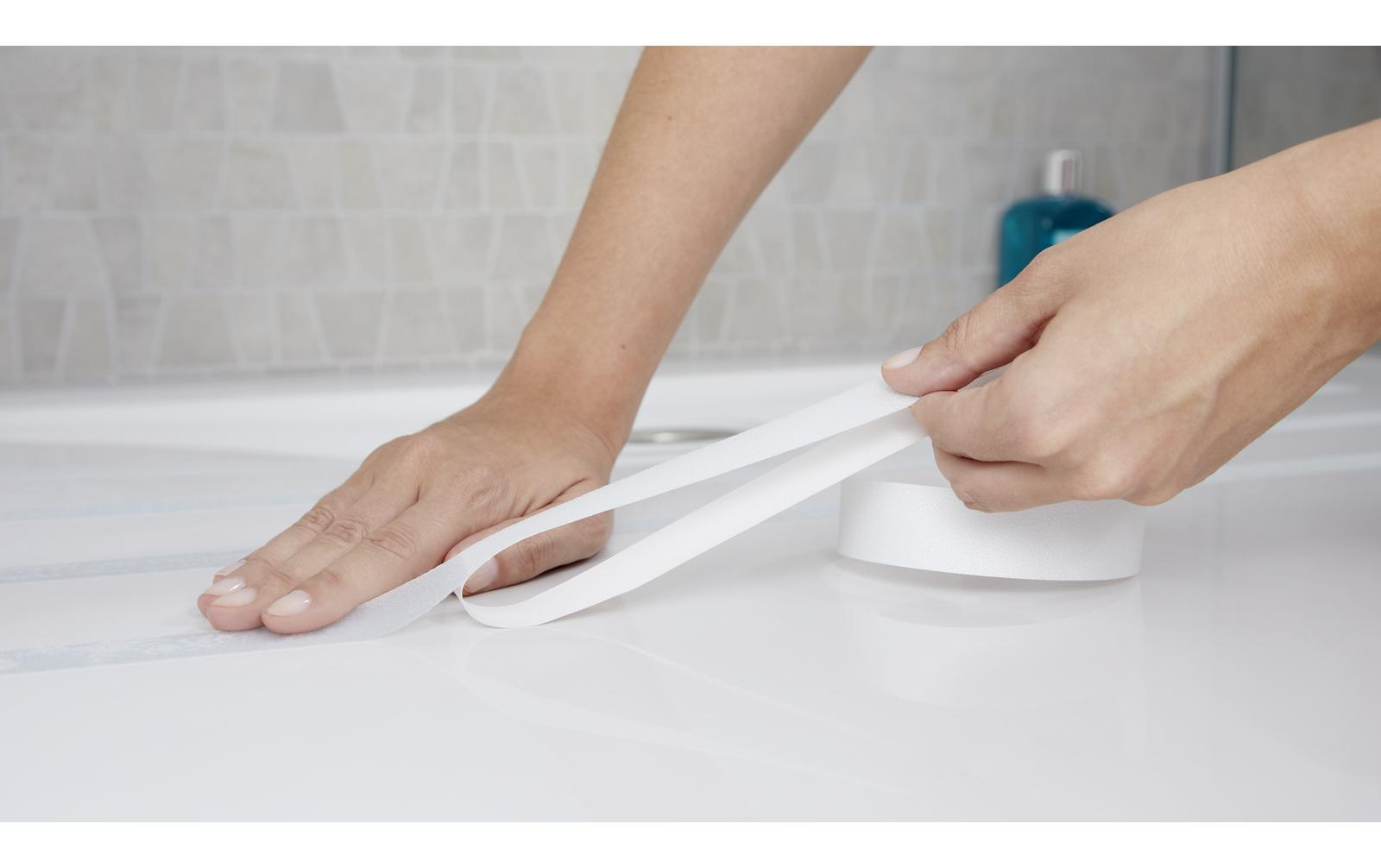 Anti-Rutschband Bad & Dusche, 5 m x 25 mmTransparentes Anti-Rutsch-Bad- und Duschband für Rutschfestigkeit in feuchten Umgebungen