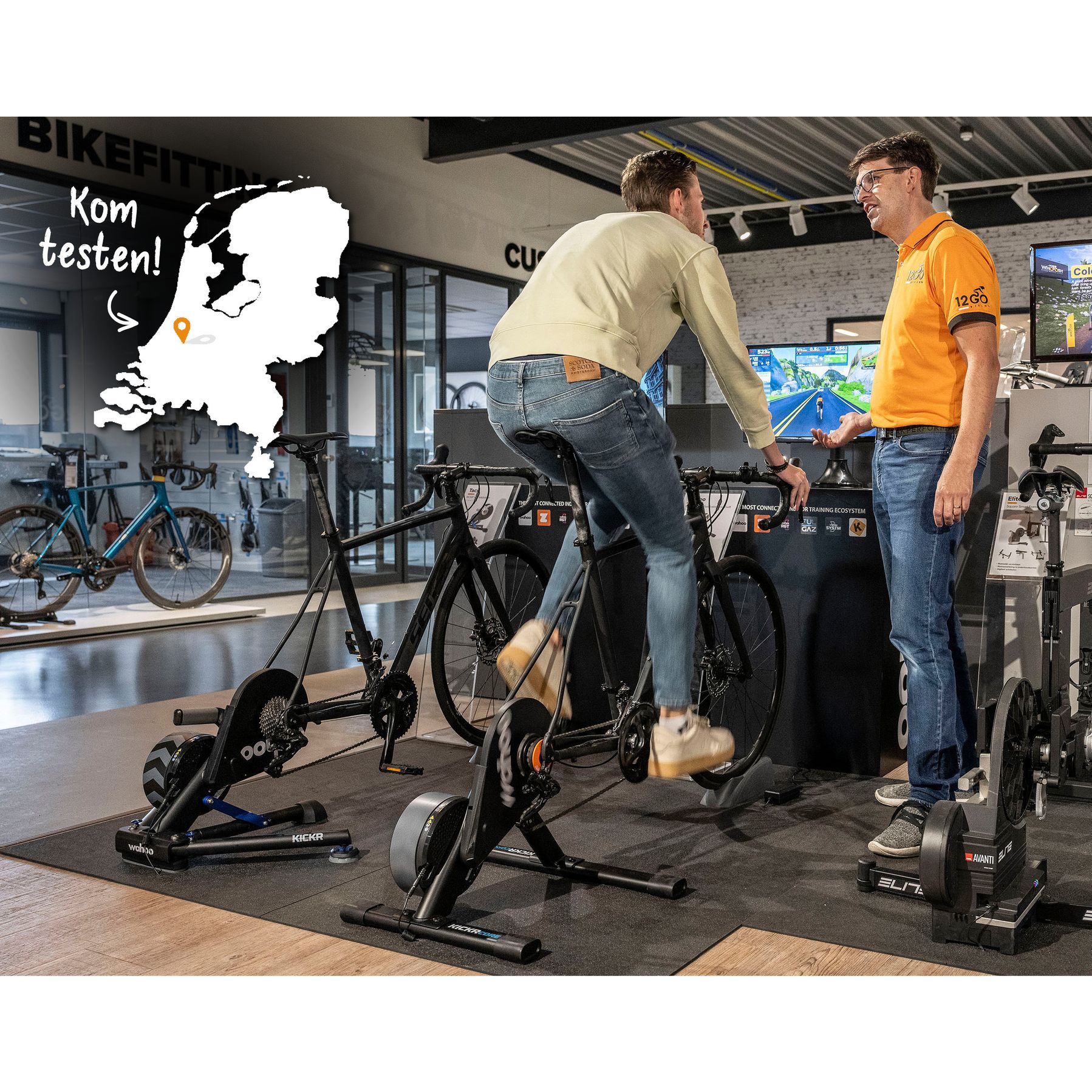 Wahoo KICKR Core 2 Fietstrainer met Zwift Cog & Click